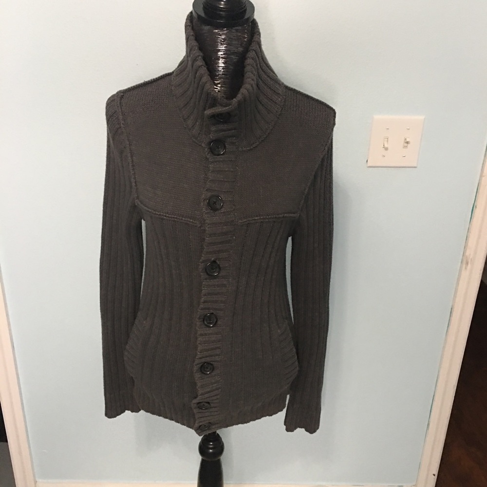 Express Gray Sweater Jacket - image 1
